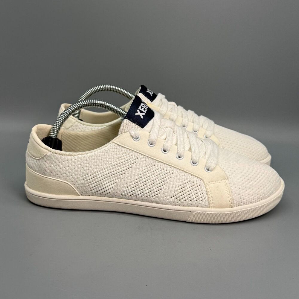 Xero Shoes Dillon Mens 9.5 White Lace-Up Low Top Barefoot Athletic Sneakers Shoe
